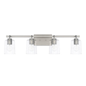 Capital Lighting - 128541BN-449 - Four Light Vanity - Greyson - Brushed Nickel
