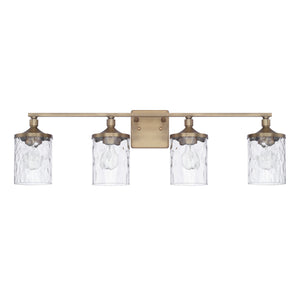 Capital Lighting - 128841AD-451 - Four Light Vanity - Colton - Aged Brass