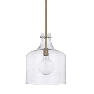 Capital Lighting - 325712AD - One Light Pendant - Crawford - Aged Brass