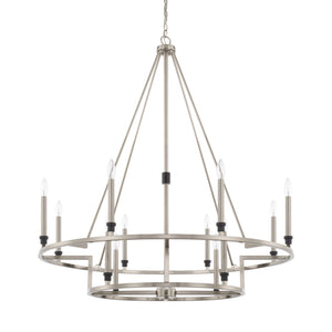 Capital Lighting - 425201BT - 12 Light Chandelier - Tux - Black Tie