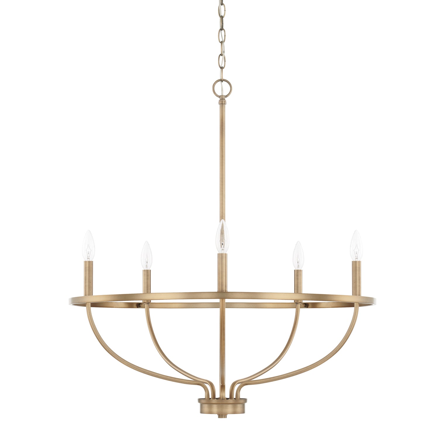 Capital Lighting - 428551AD - Five Light Chandelier - Greyson - Aged Brass