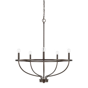 Capital Lighting - 428551BZ - Five Light Chandelier - Greyson - Bronze