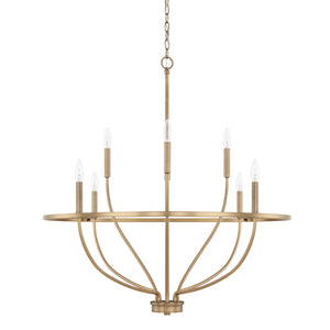 Capital Lighting - 428581AD - Eight Light Chandelier - Greyson - Aged Brass