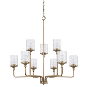 Capital Lighting - 428891AD-451 - Nine Light Chandelier - Colton - Aged Brass