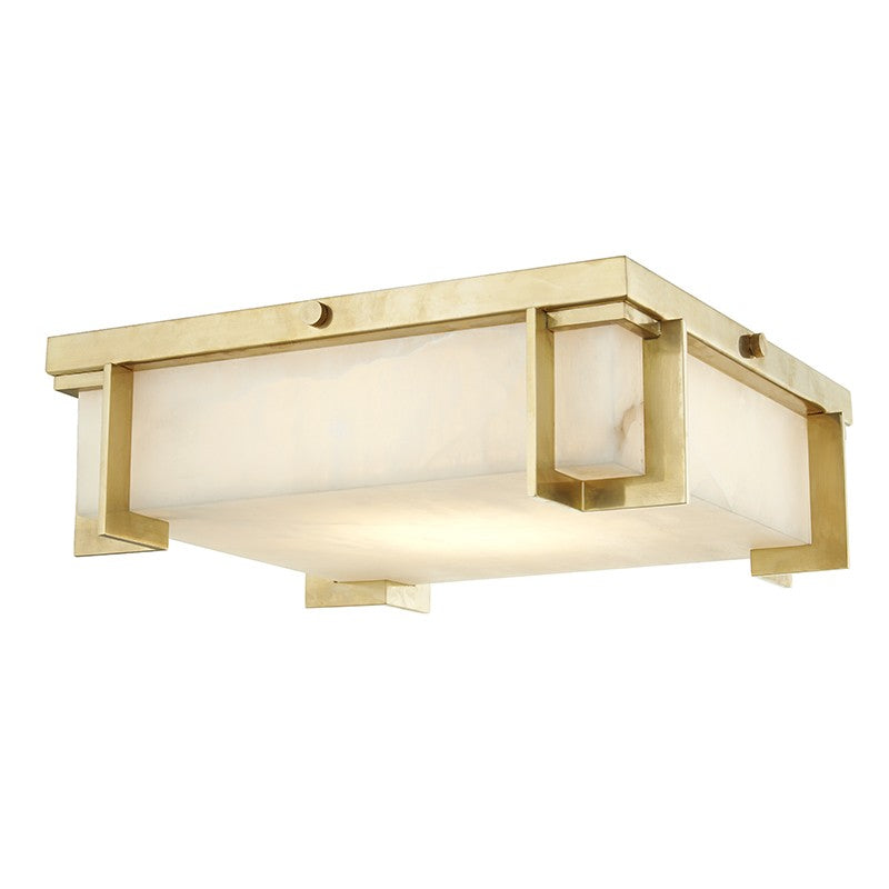 Hudson Valley - 3913-AGB - LED Flush Mount - Delmar - Aged Brass