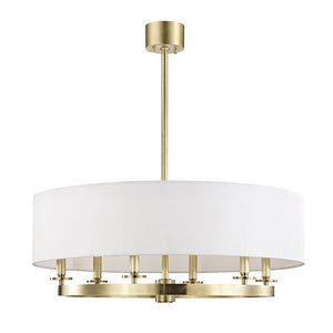 Hudson Valley - 6530-AGB - Six Light Pendant - Durham - Aged Brass