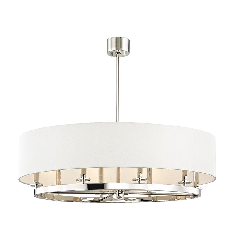 Hudson Valley - 6539-PN - Eight Light Island Pendant - Durham - Polished Nickel