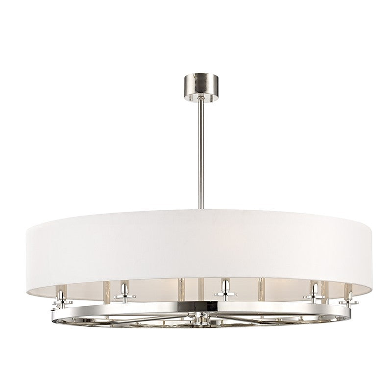 Hudson Valley - 6542-PN - Ten Light Island Pendant - Durham - Polished Nickel