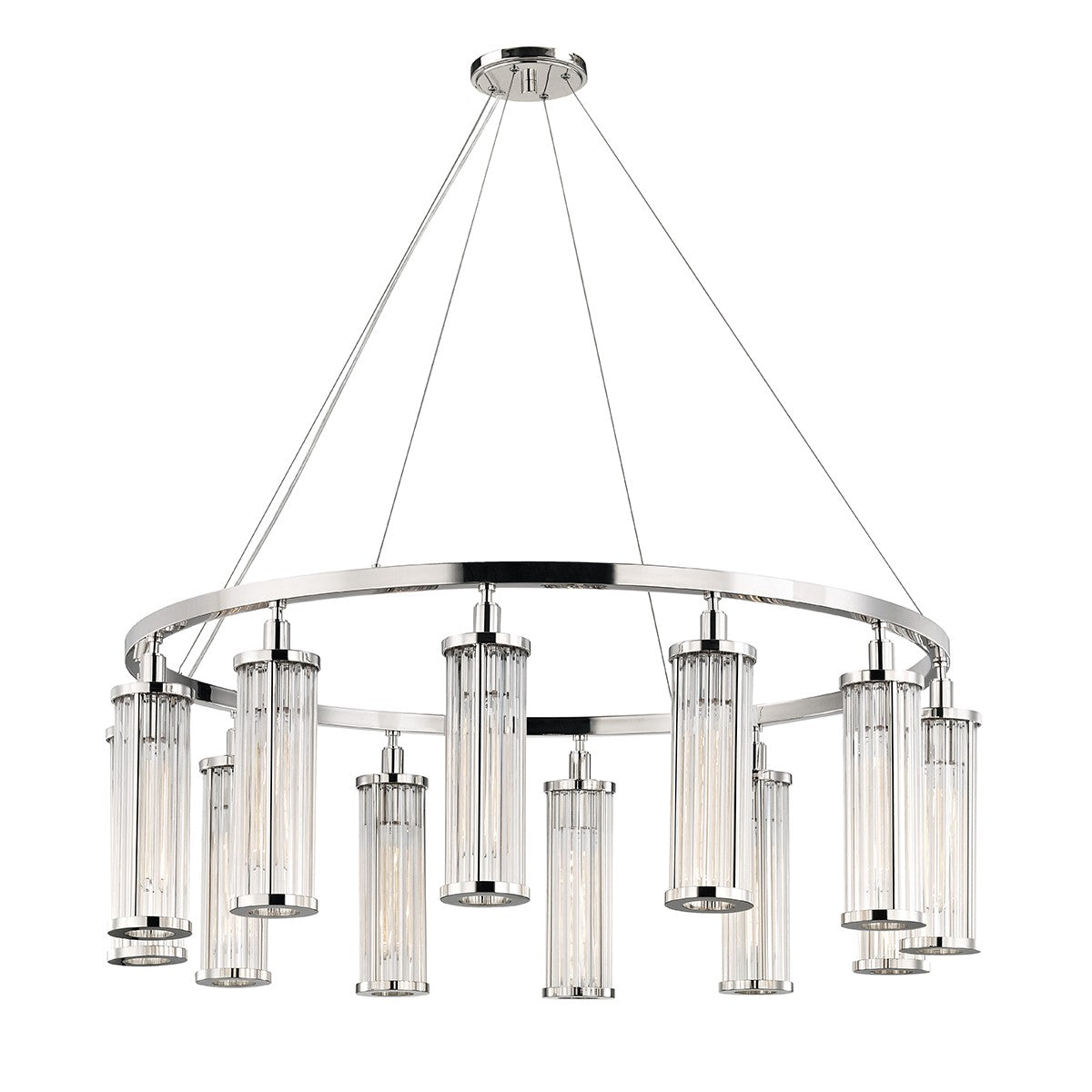 Hudson Valley - 9142-PN - 12 Light Pendant - Marley - Polished Nickel