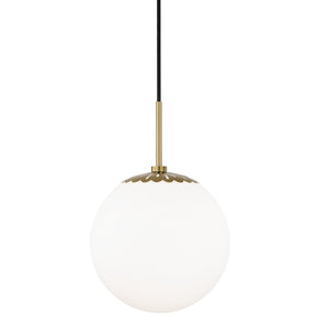 Mitzi - H193701L-AGB - One Light Pendant - Paige - Aged Brass