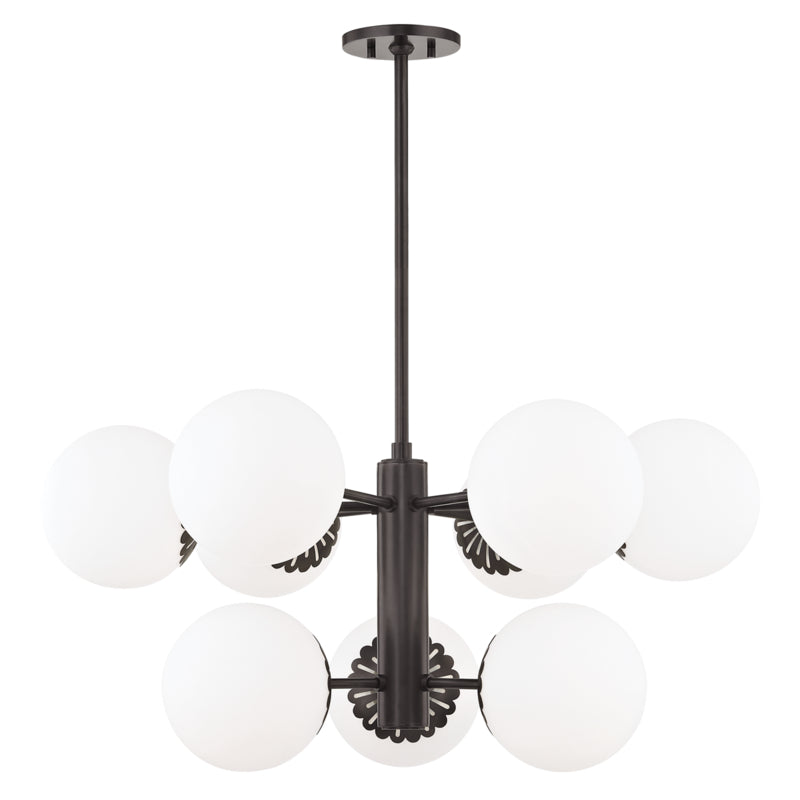 Mitzi - H193809-OB - Nine Light Chandelier - Paige - Old Bronze