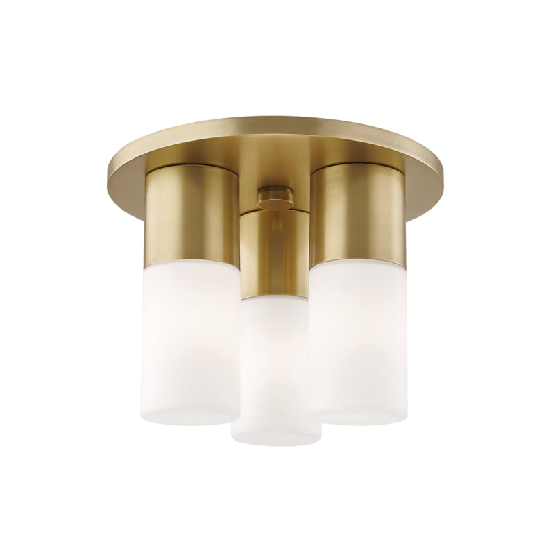 Mitzi - H196503-AGB - LED Flush Mount - Lola - Aged Brass