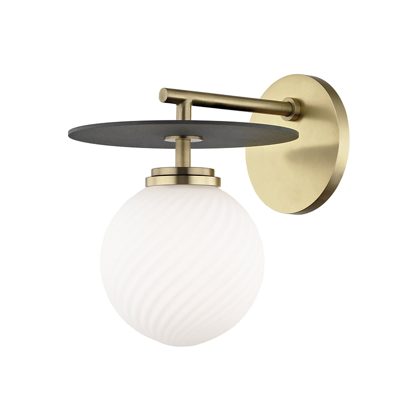 Mitzi - H200101-AGB/BK - LED Wall Sconce - Ellis - Aged Brass/Black