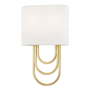 Mitzi - H210102-AGB - Two Light Wall Sconce - Farah - Aged Brass