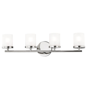 Mitzi - H239304-PN - Four Light Bath and Vanity - Ryan - Polished Nickel