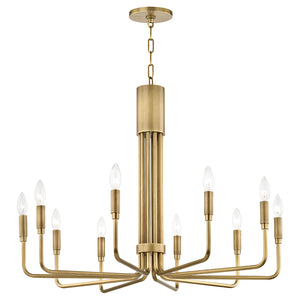 Mitzi - H261810-AGB - Ten Light Chandelier - Brigitte - Aged Brass