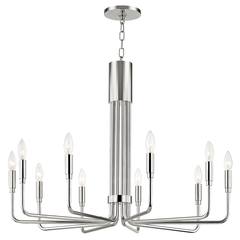 Mitzi - H261810-PN - Ten Light Chandelier - Brigitte - Polished Nickel