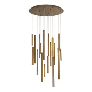 Eurofase - 31445-038 - SANTANA-CHD-18LT-24IN-BR - SANTANA - Brass