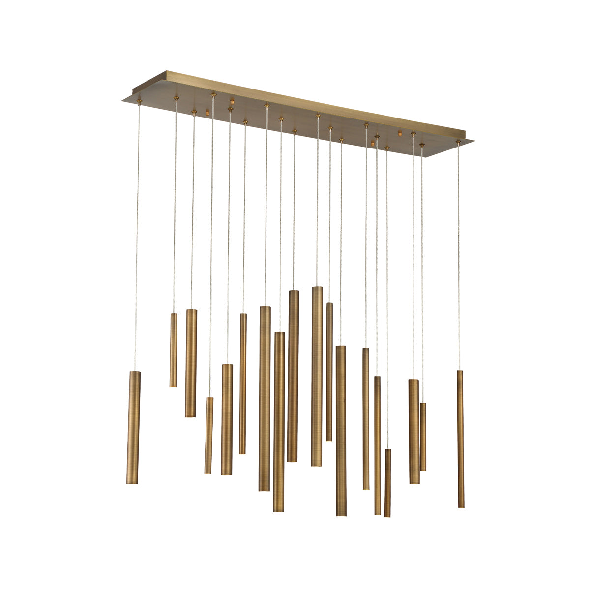 Eurofase - 31446-035 - SANTANA-CHD-18LT-42IN-BR - SANTANA - Brass