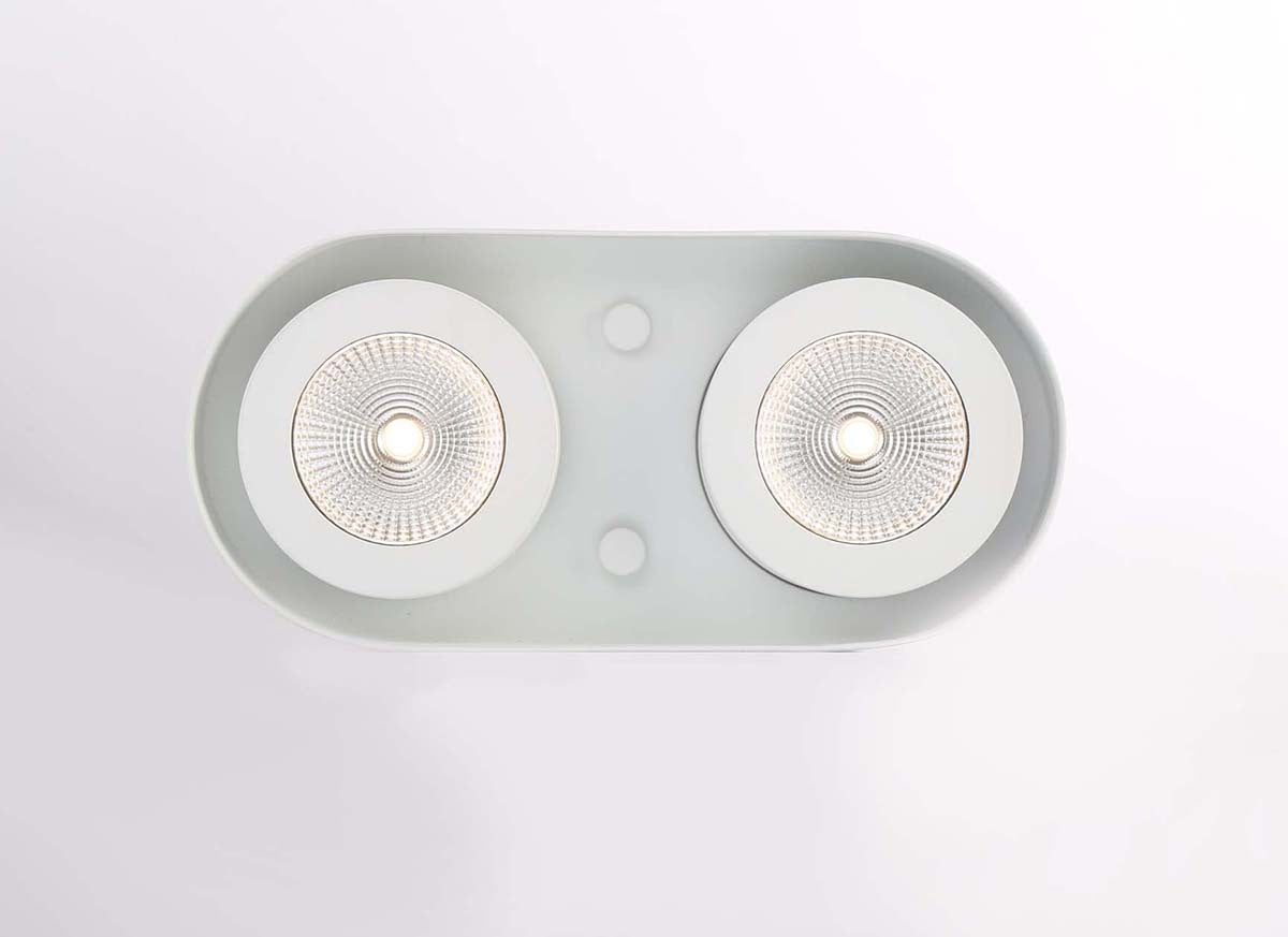 Eurofase - 33617-015 - NYMARK,2LT LED SURFACE MNT,WHT - NYMARK - White