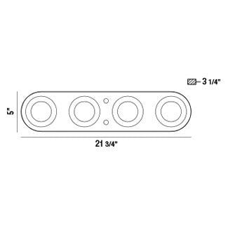 Eurofase - 33619-019 - NYMARK,4LT LED SURFACE MNT,WHT - NYMARK - White