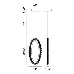 Eurofase - 33729-015 - LED Pendant - Scoppia - Chrome