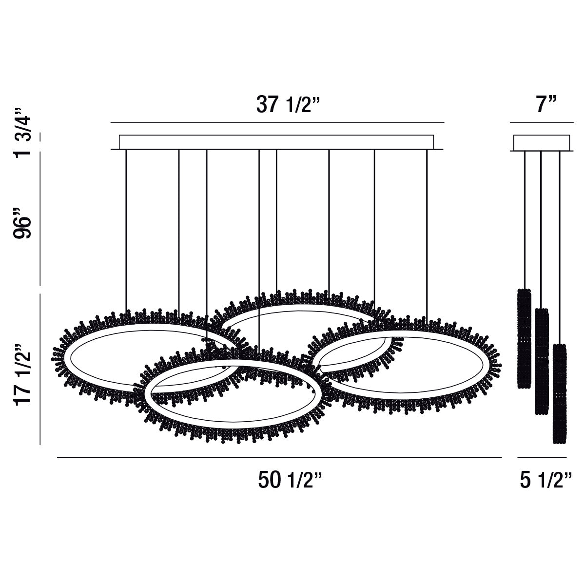 Eurofase - 33731-018 - LED Chandelier - Scoppia - Chrome