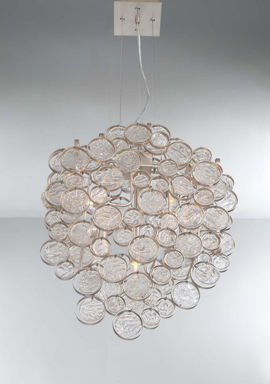 Eurofase - 34030-011 - Seven Light Chandelier - Trento - Champagne Silver