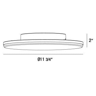 Eurofase - 34118-016 - OUTDR,LED SURFACE,RND,GRAPHITE - ABOVE - Graphite Grey