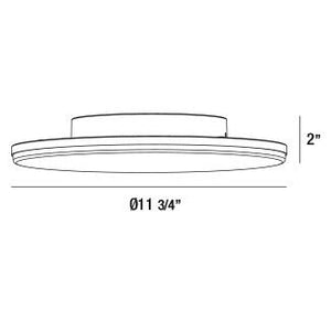 Eurofase - 34118-016 - OUTDR,LED SURFACE,RND,GRAPHITE - ABOVE - Graphite Grey