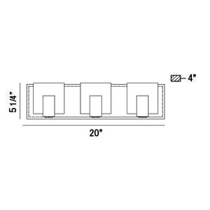 Eurofase - 34143-018 - LED Bathbar - Canmore - Chrome