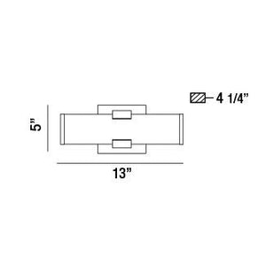 Eurofase - 34146-019 - LED Wall Sconce - Nozza - Chrome