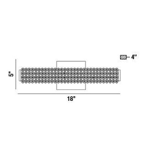 Eurofase - 34156-018 - SASSI-VAN-18IN-CHR - SASSI - Chrome