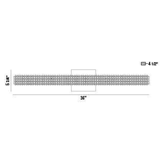 Eurofase - 34158-012 - SASSI-VAN-36IN-CHR - SASSI - Chrome