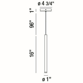 Eurofase - 34164-020 - NAVADA-PEN-16IN-BR - NAVADA - Brass