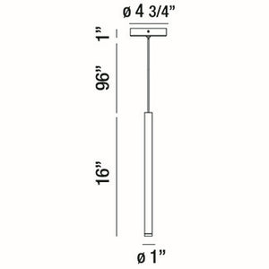 Eurofase - 34164-044 - NAVADA-PEN-16IN-BK - NAVADA - Black