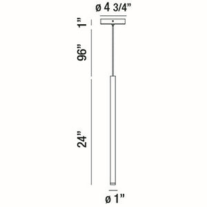 Eurofase - 34165-027 - NAVADA-PEN-24IN-BR - NAVADA - Brass