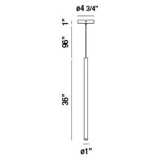 Eurofase - 34166-024 - NAVADA-PEN-36IN-BR - NAVADA - Brass