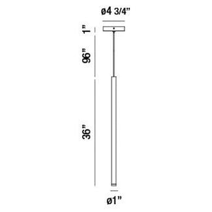 Eurofase - 34166-024 - NAVADA-PEN-36IN-BR - NAVADA - Brass