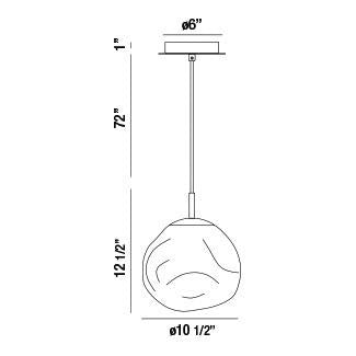 Eurofase - 34287-026 - BANKWELL-PEN-13IN-CHR-SK - BANKWELL - Chrome