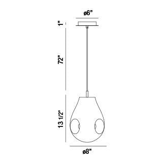 Eurofase - 34288-023 - One Light Pendant - Benalto - Chrome