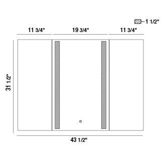 Eurofase - 34000-014 - LED Mirror - Mirror - Chrome