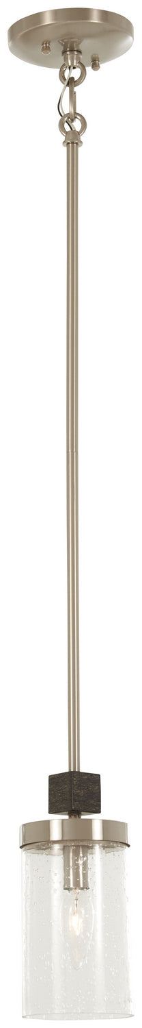 Minka-Lavery - 4630-106 - One Light Mini Pendant - Bridlewood - Stone Grey w/Brushed Nickel