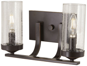 Minka-Lavery - 4652-579 - Two Light Bath - Elyton - Downtown Bronze w/Gold Highlights