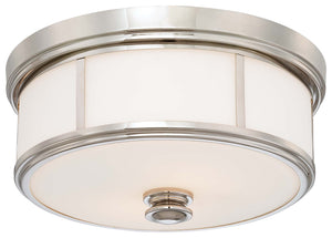 Minka-Lavery - 6368-613 - Three Light Flush Mount - Polished Nickel