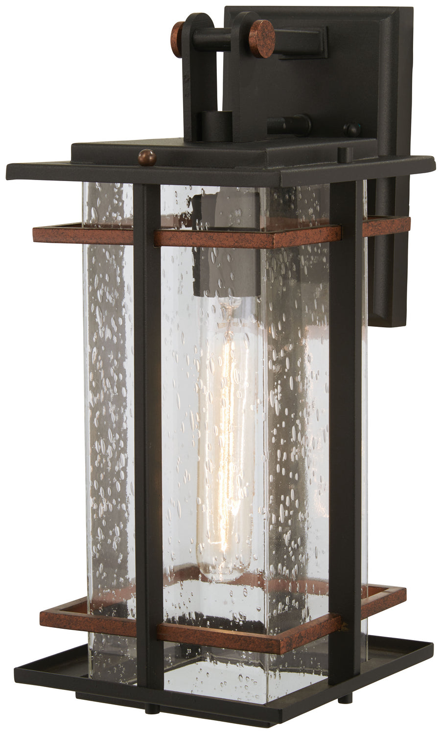 Minka-Lavery - 72492-68 - One Light Outdoor Wall Mount - San Marcos - Black w/Antique Copper