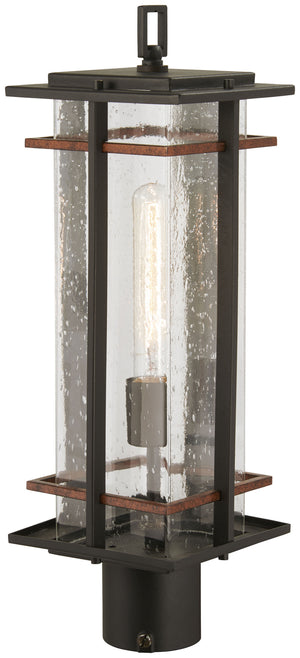 Minka-Lavery - 72496-68 - One Light Outdoor Post Mount - San Marcos - Black w/Antique Copper