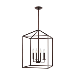 Generation Lighting. - 5115004-710 - Four Light Hall / Foyer - Perryton - Bronze