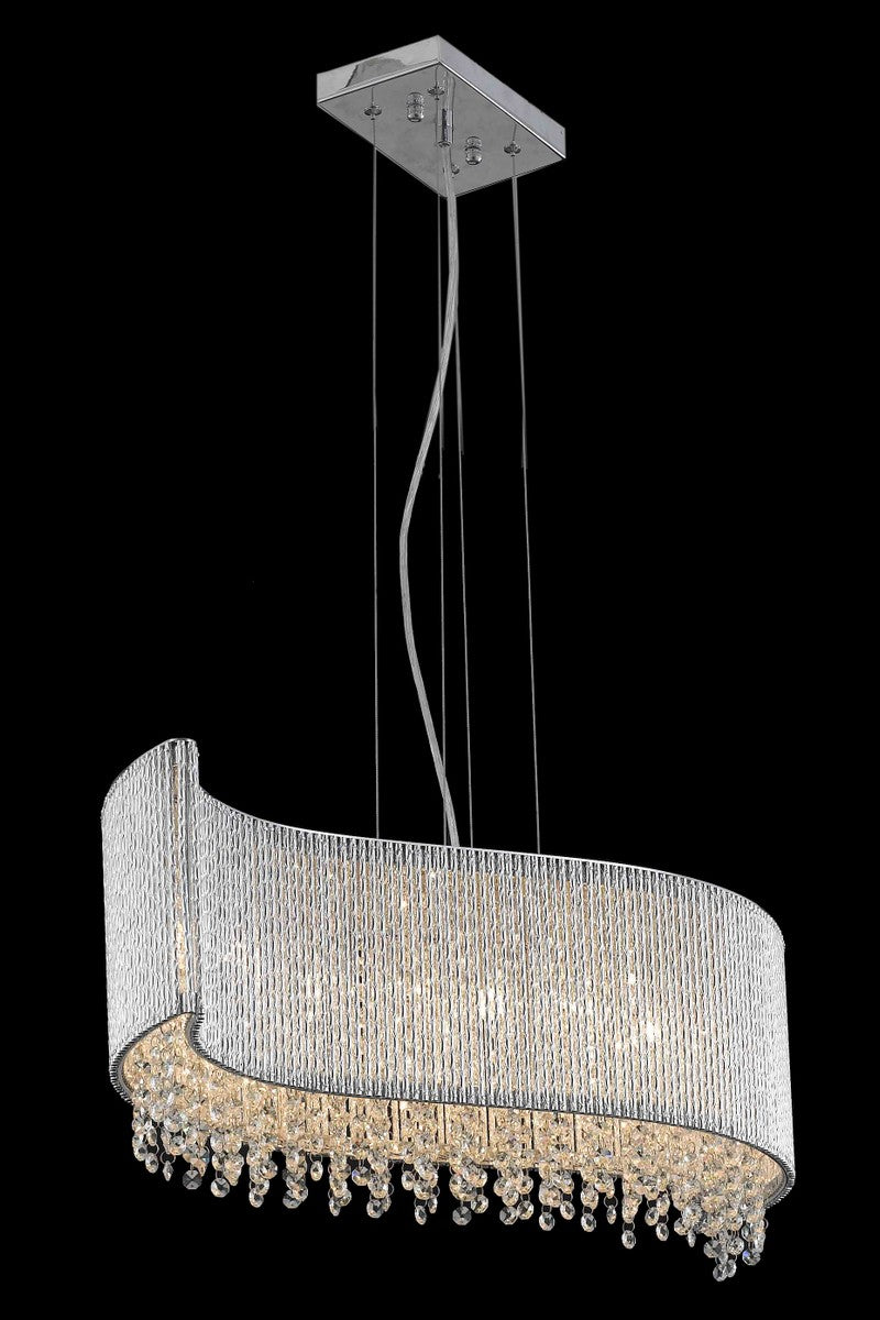 Elegant Lighting - V2090D32C/RC - Five Light Pendant - Influx - Chrome