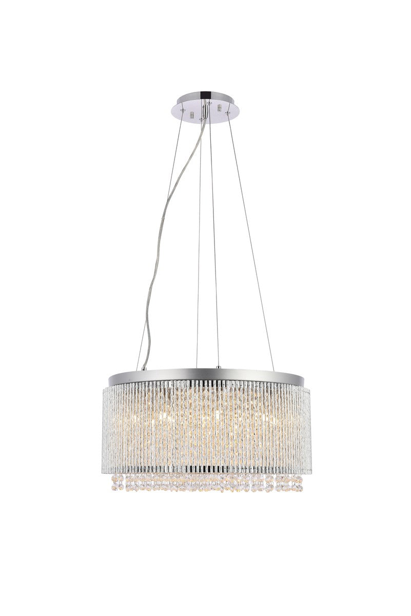 Elegant Lighting - V2092D20C/RC - 12 Light Pendant - Influx - Chrome